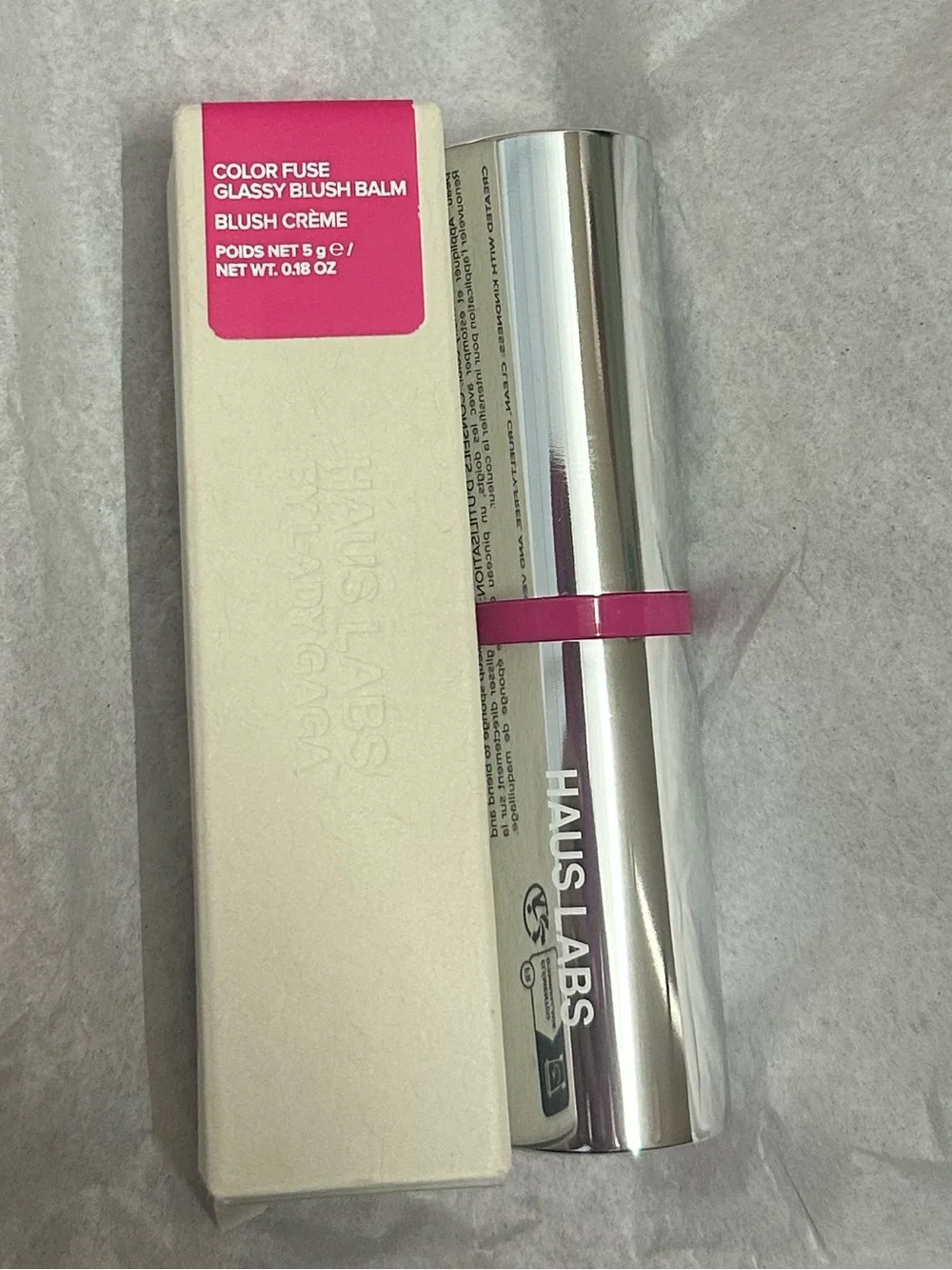 HAUS LABS- Color Fuse Glassy Blush Balm